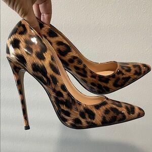 Elegant Leopard Print High Heels